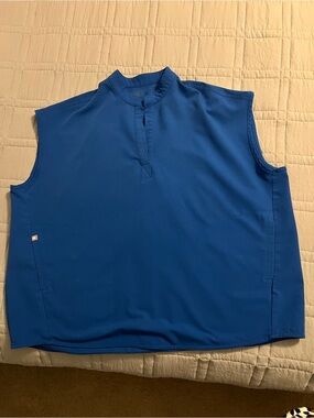 FIGS Royal Blue Rafaela Scrub Top